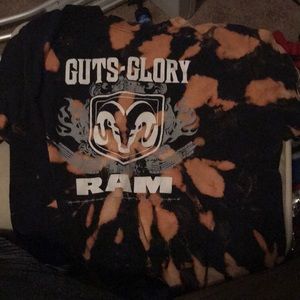 Ram tie dye bleach shirt